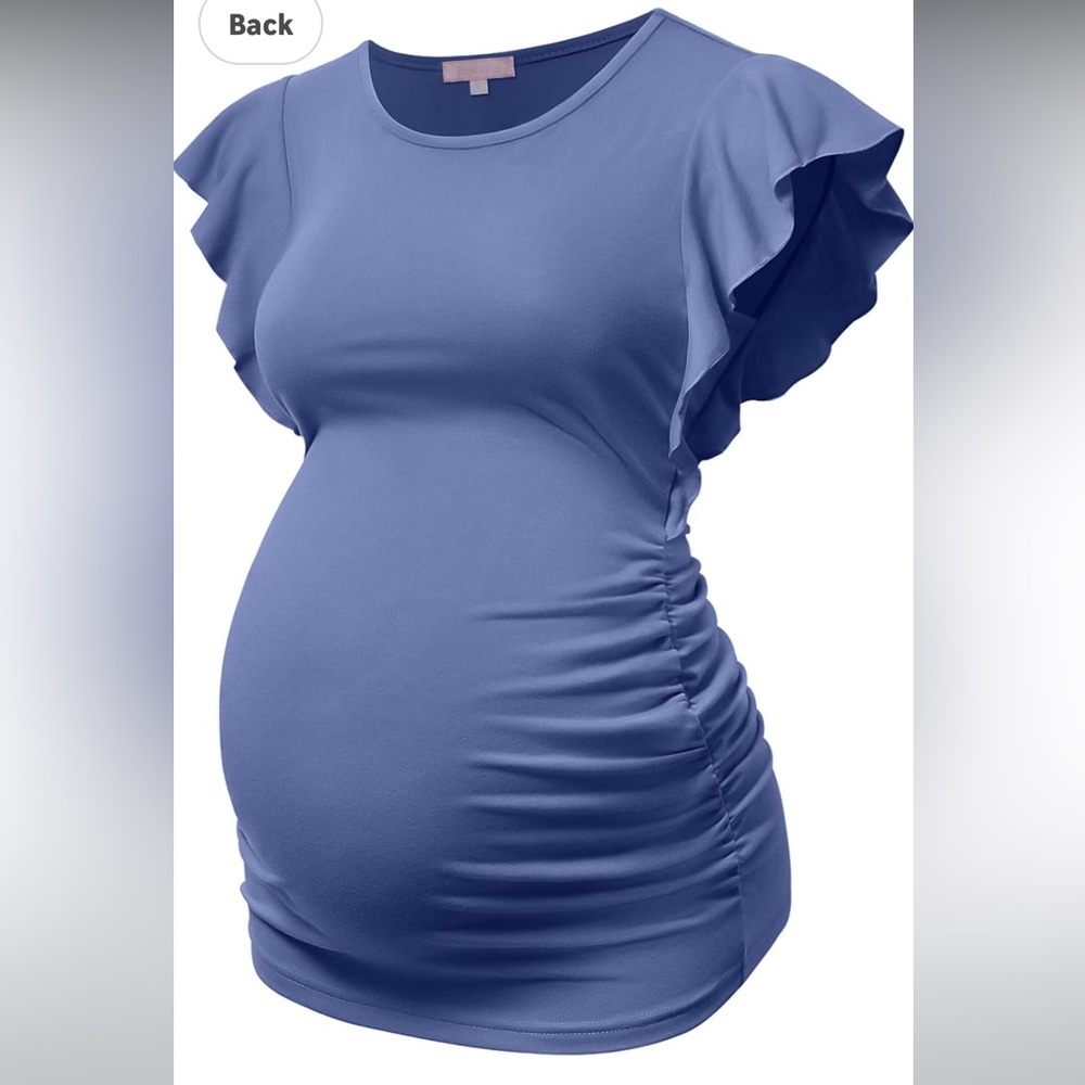 Women’s Flutter Sleeve Maternity Top